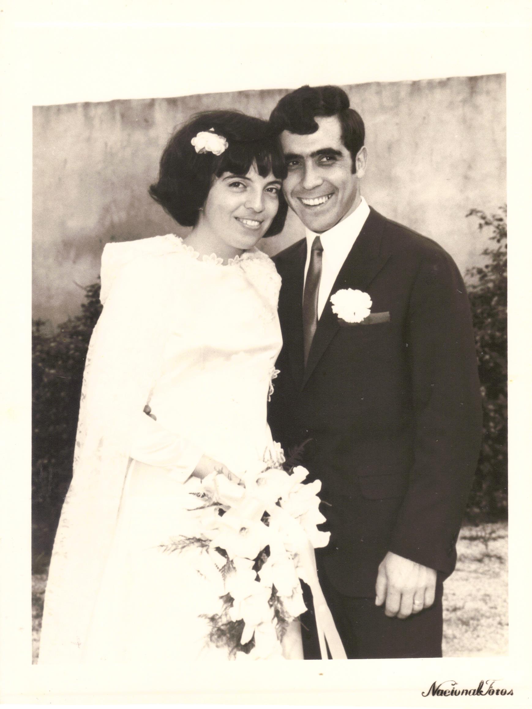 Casamento de Tiló Henriques e José Henriques, no Domingo, 12 de Outubro de 1969