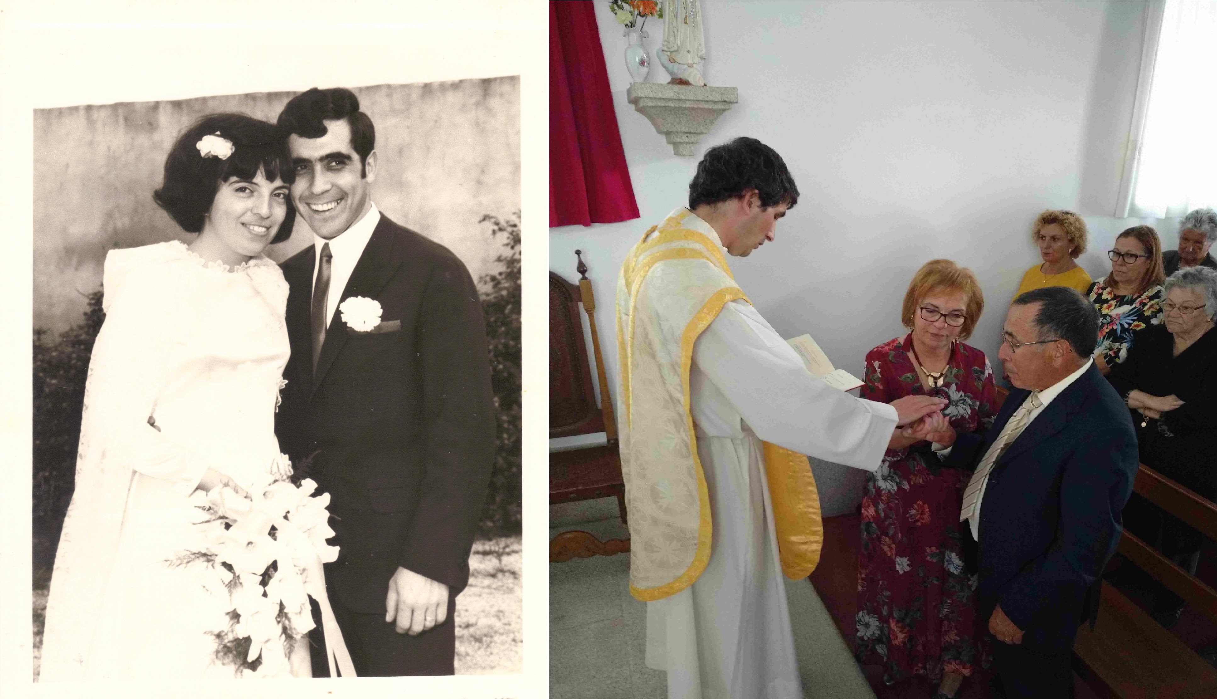 Casamento de Tiló Henriques e José Henriques, no Domingo, 12 de Outubro de 1969 e 50.º aniversário do casamento de Tiló Henriques e José Henriques, no Sábado, 12 de Outubro de 2019
