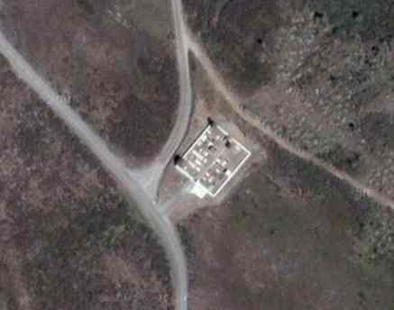 Vista aérea do cemitério do Monte Frio em 2005/2006