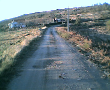 Estrada na Chã do Valado no Sábado, 1 de Janeiro de 2005