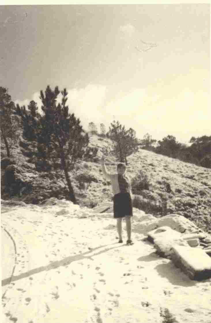 Antiga estrada no Monte Frio (geogr.) no séc. XX