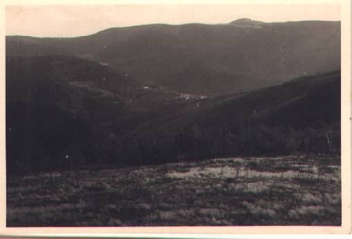 Antiga paisagem geral do vale da Benfeita a partir da Escola do Monte Frio no séc. XX