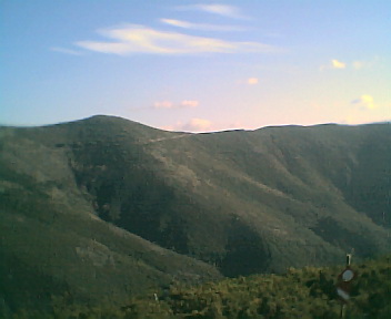 Paisagem a partir do pico da Picota vista de norte para sul na Terça-feira, 13 de Dezembro de 2005