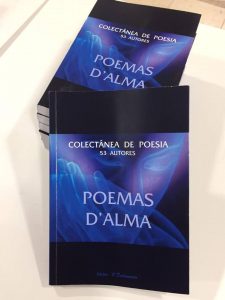 Capa do livro 'Poemas D'Alma', de 53 autores, das Edições 'O Declamador', 2018