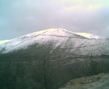 Neve na Serra do Aor a partir da estrada que vai para o Pido, no Domingo, 26 de Fevereiro de 2006